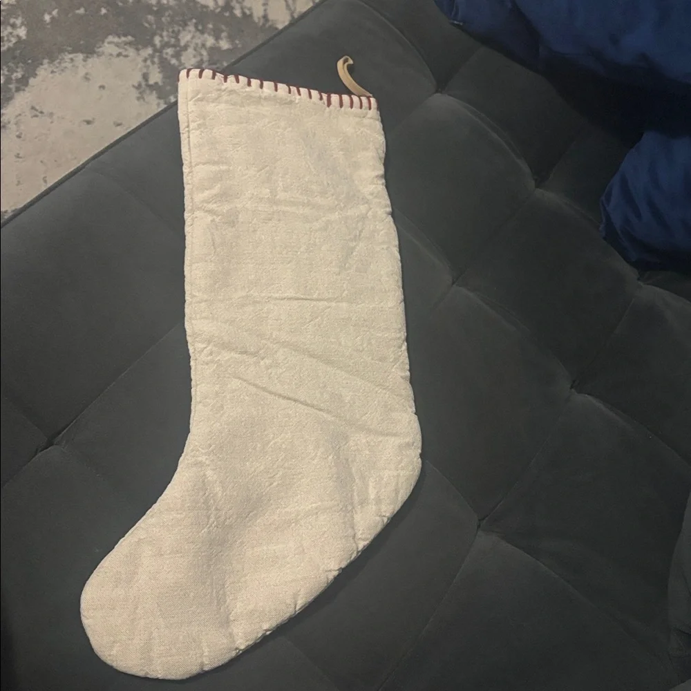 Crake & Kids  Bear Linen Kids Christmas Stocking